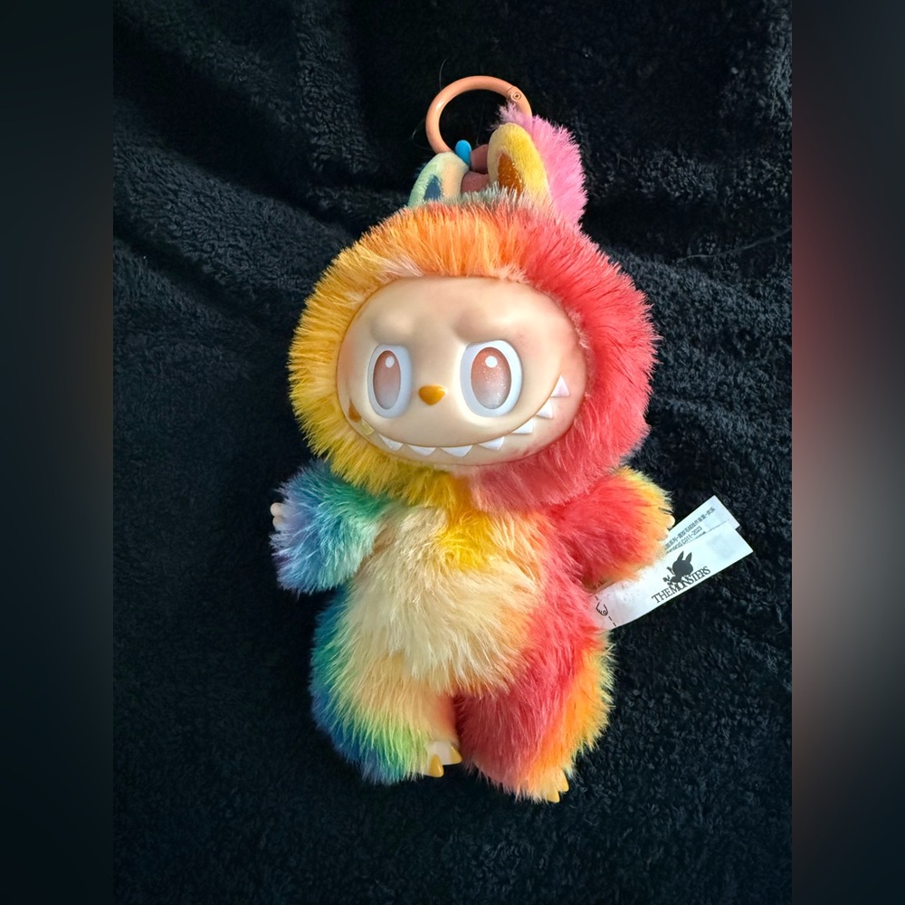 Colorful sealed in box custom big into energy labubu authentic